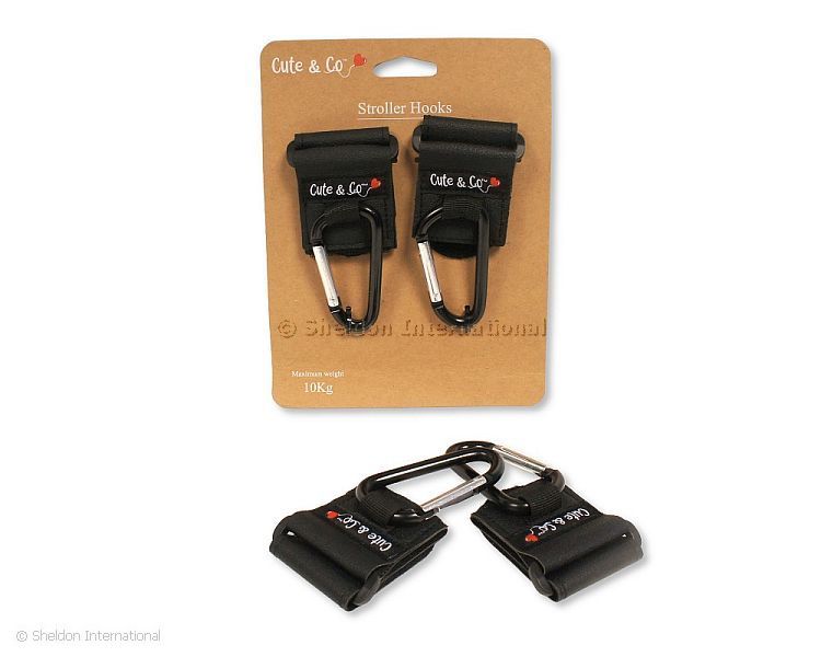 Baby Pushchair Carabiner Straps - 2-Pack