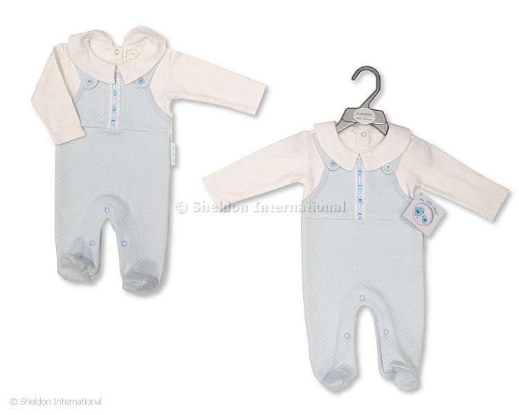 Baby Boys Dungaree All In One With Lace