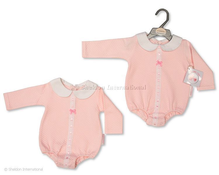 Baby Girls Romper With Lace And Bow