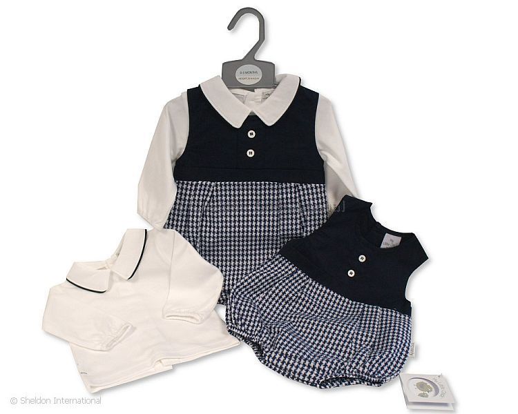 Baby Boys 2 Pcs Short Romper Set