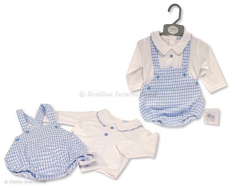 Baby Boys Short Dungaree 2 Pieces Set