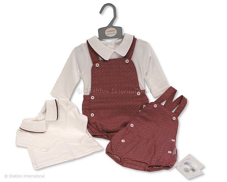 Baby Boys 2 Pcs Short Dungaree Set