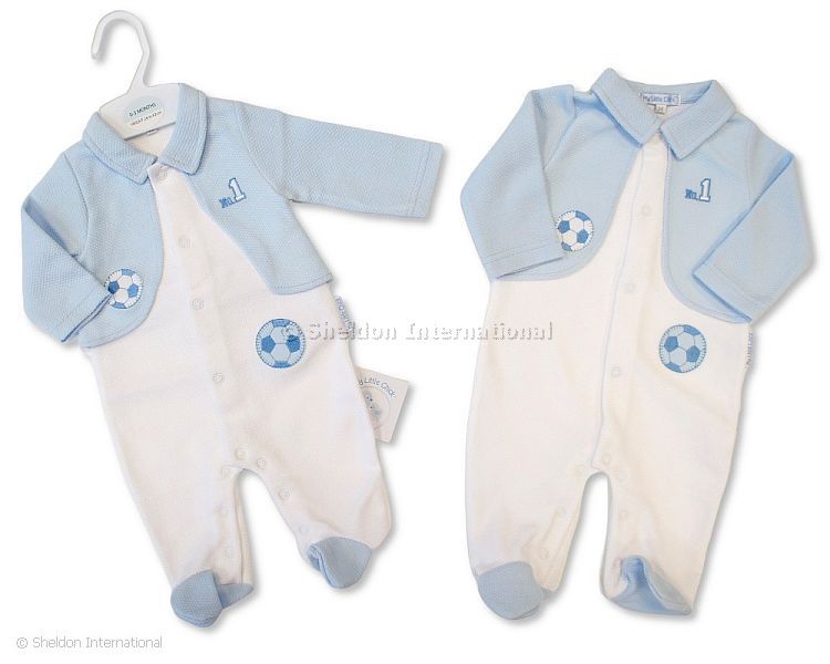 Baby Boys All-In-One With Faux Waistcoat - No 1