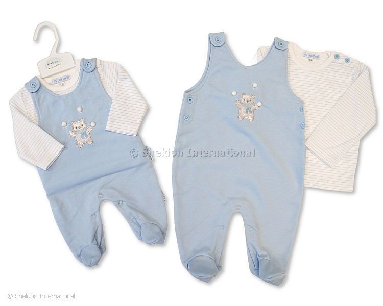 Baby Boys 2 Pcs Dungaree Set - Snowballs