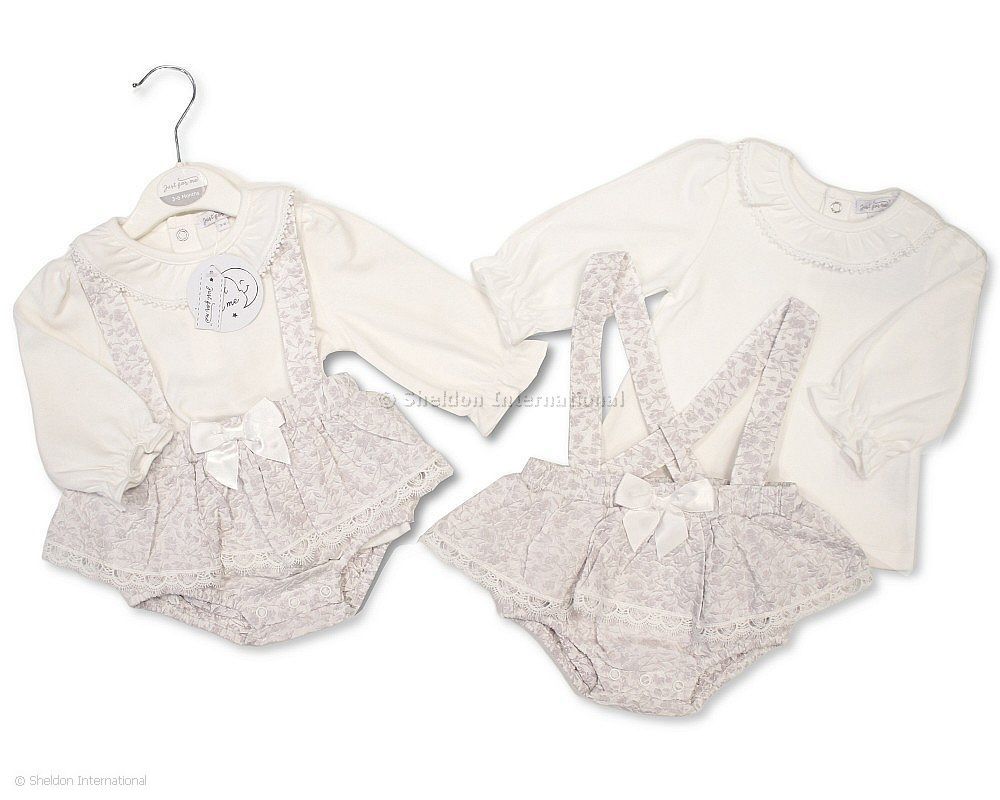 Baby Girls Jacquard 2 Pcs Skirt Set With Bow