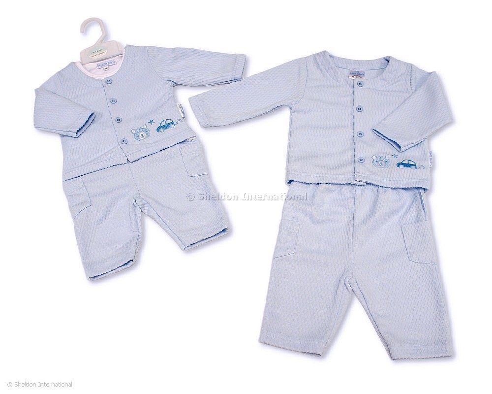 Baby Boys 3 Pcs Set - Car And Teddy
