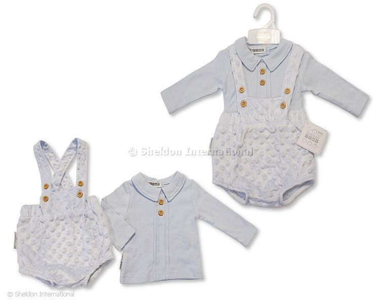 Baby Boys 2 Pcs Short Dungaree Set