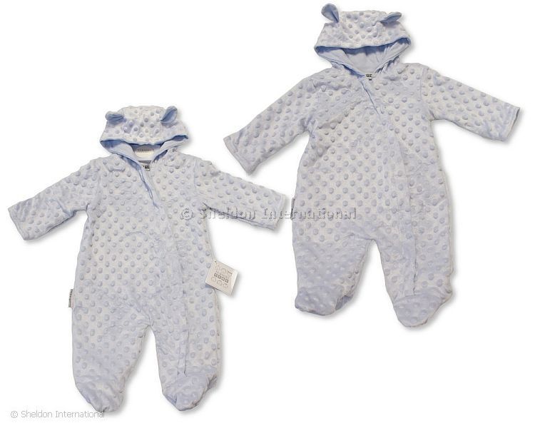 Baby Boys Hooded All-In-One With Ears