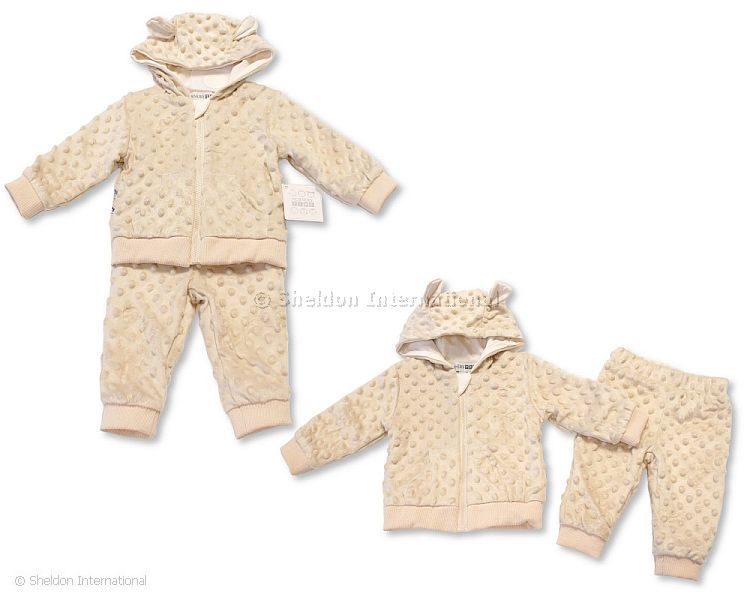 Baby Jacket And Pants Set With Ears