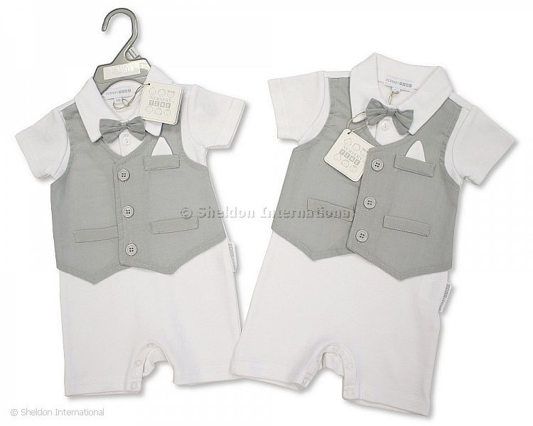 Baby Boys One Piece Cotton Romper - Smart