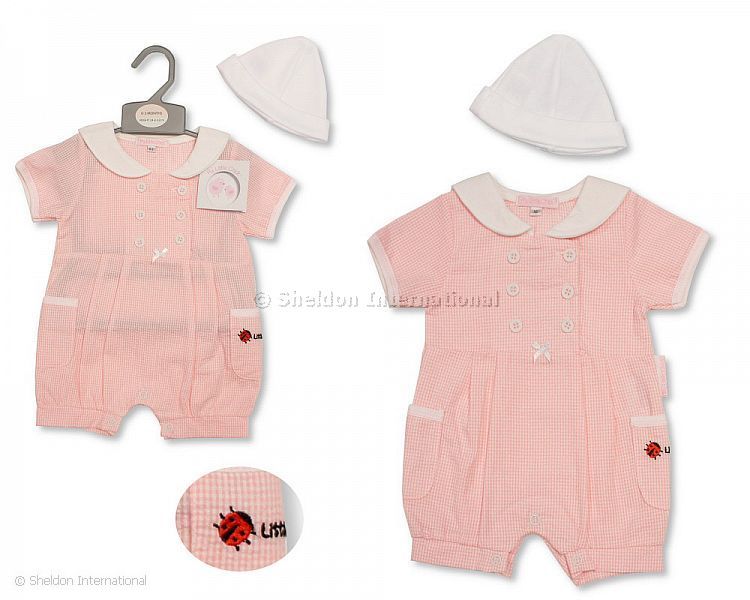 Baby Girls Romper With Hat - Ladybird