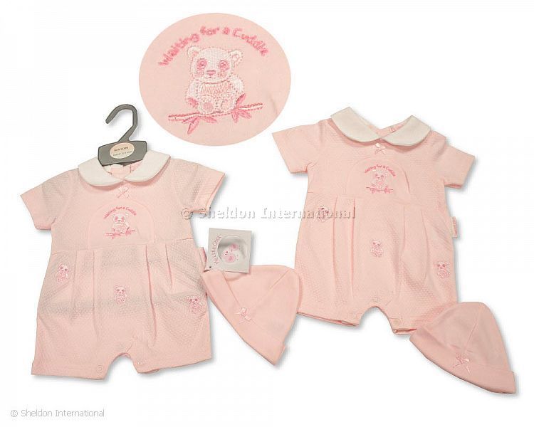 Baby Girls Romper With Hat - Panda