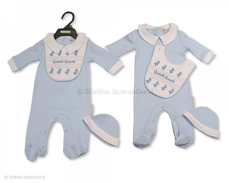 Baby Boys 3 Pcs Set - Quack, Quack