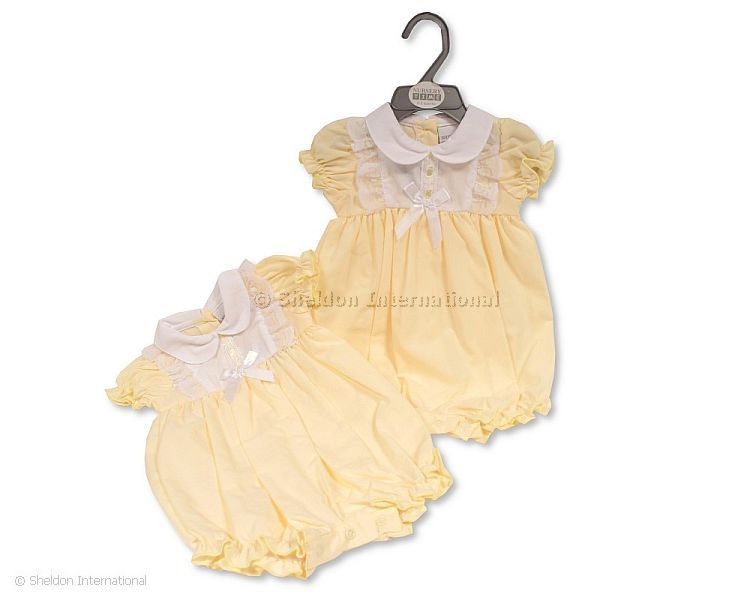 Baby Girls Romper With Lace And Bow