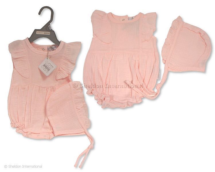 Baby Girls Romper With Hat