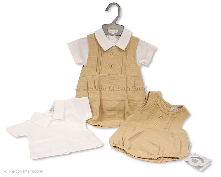 Baby Boys Short Romper Set