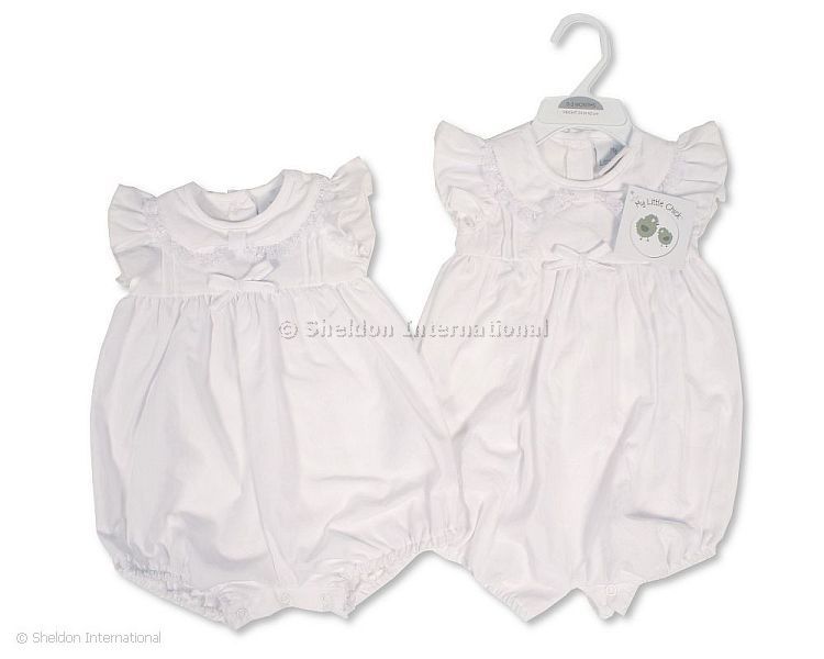 Baby Girls Romper With Lace And Bow
