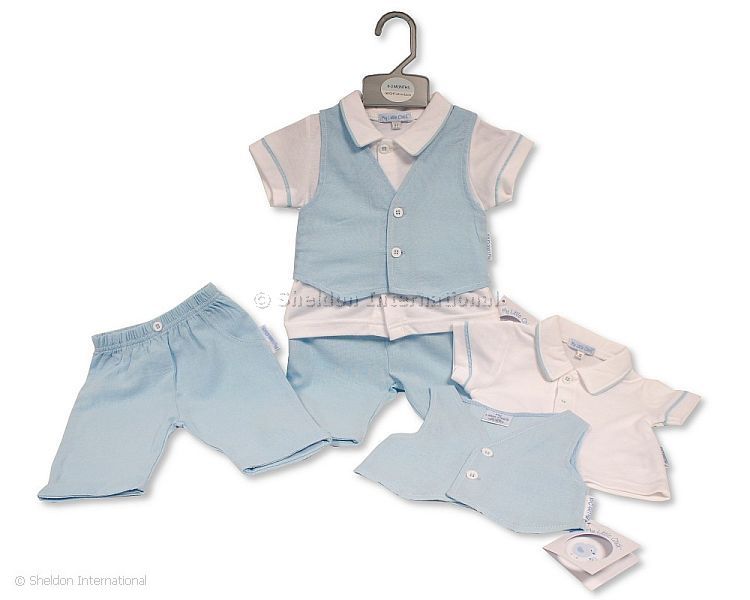 Baby Boys 3 Pieces Trouser Set