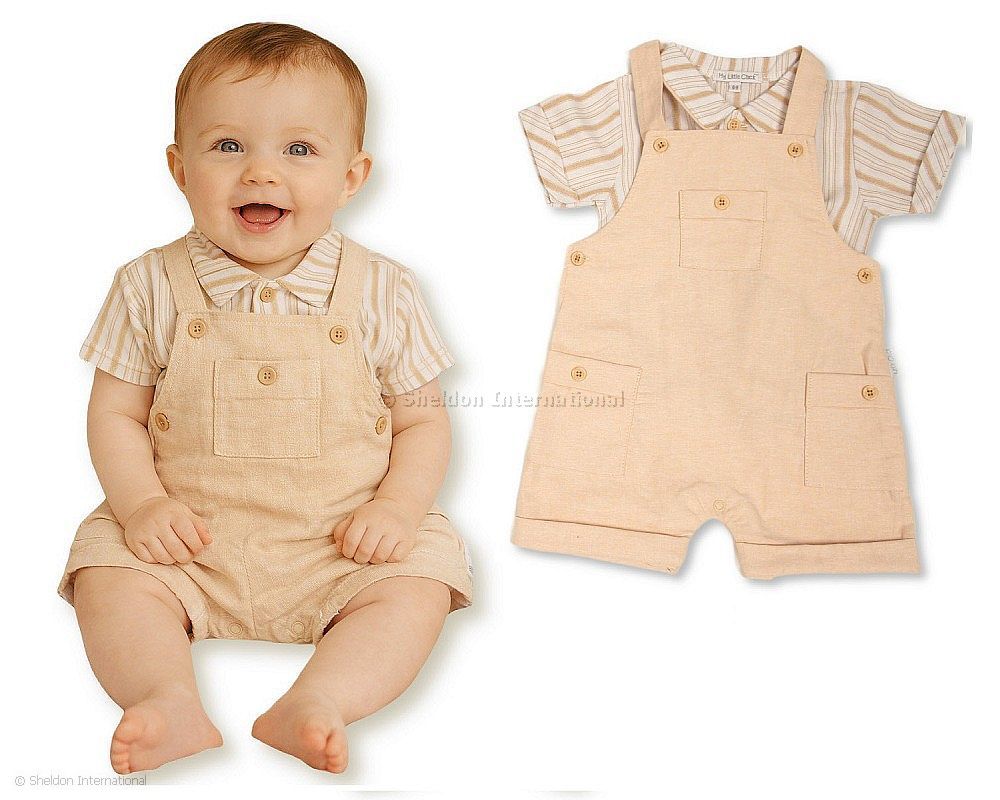 Baby Boys 2 Pieces Dungaree Set