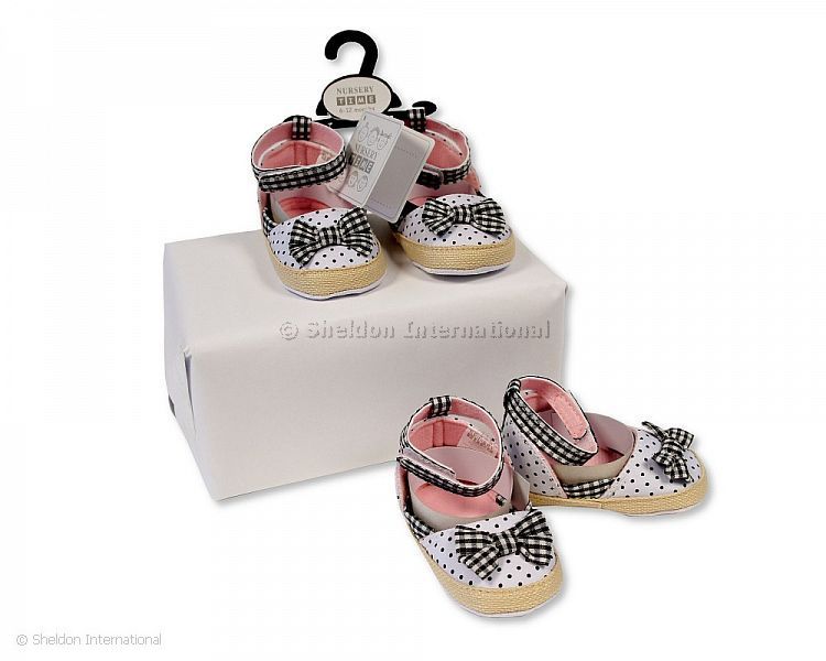 Baby Girls Sandals - Spots And Bow