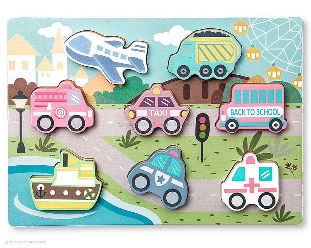 Wooden Educational Traffic Puzzle