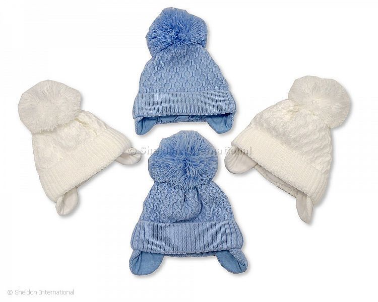 Baby Boys Pom-Pom Hat With Cotton Lining - 315