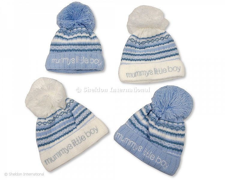 Baby Boys Pom-Pom Hat With Cotton Lining - 317