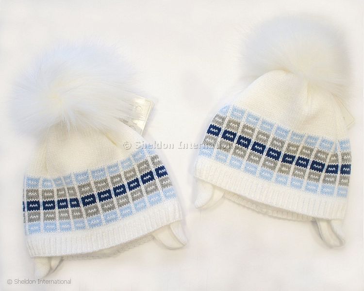 Baby Boys Pom-Pom Hat With Cotton Lining - 328W