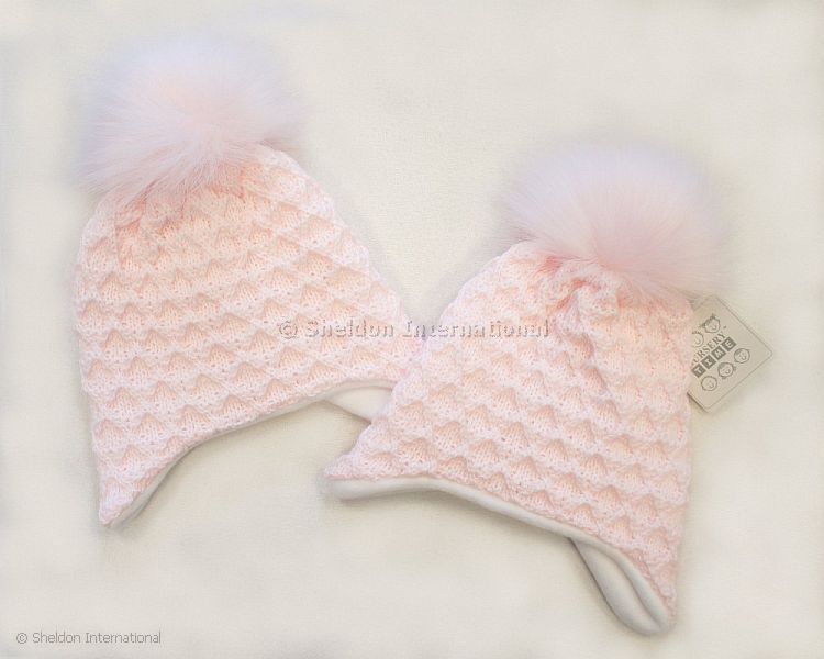 Baby Girls Pom-Pom Hat With Cotton Lining - 331P