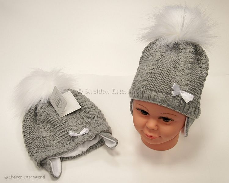 Baby Pom-Pom Hat With Cotton Lining - 456G