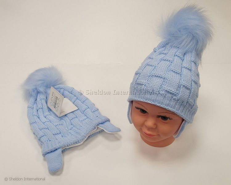 Baby Boys Pom-Pom Hat With Cotton Lining - 457S