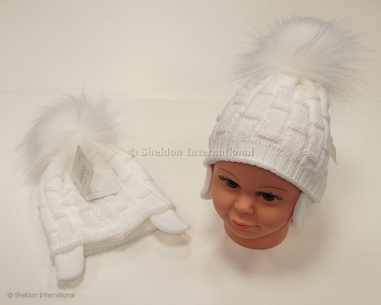 Baby Boys Pom-Pom Hat With Cotton Lining - 457W