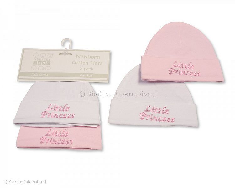 Baby Girls Hats 2-Pack - Little Princess