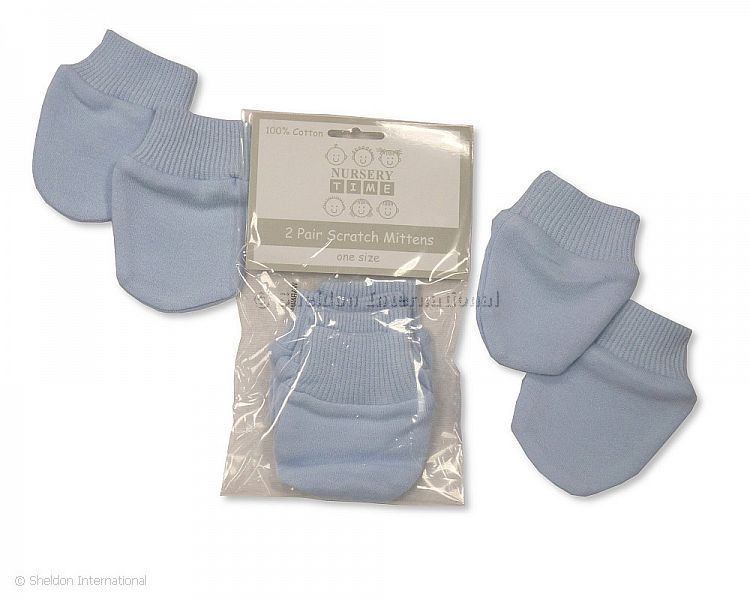 Baby Mittens - Sky - Packs Of 2