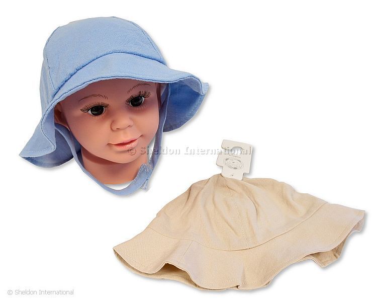Baby Boys Sun Hat With Chin Strap