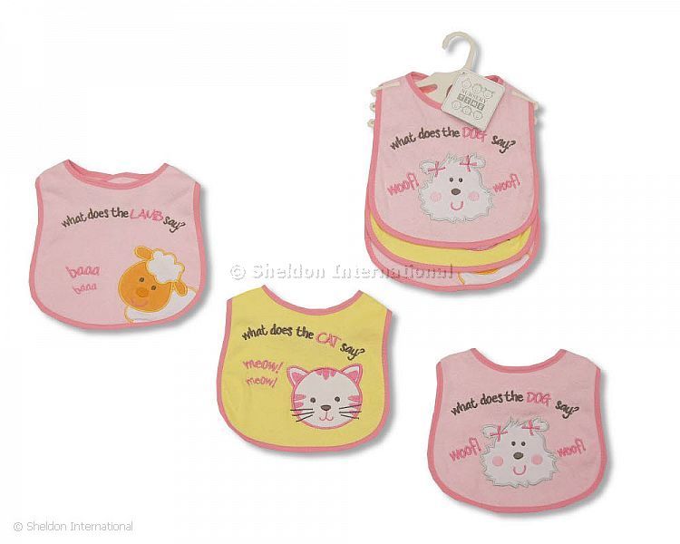 Baby Bibs Girls - Packs Of 3