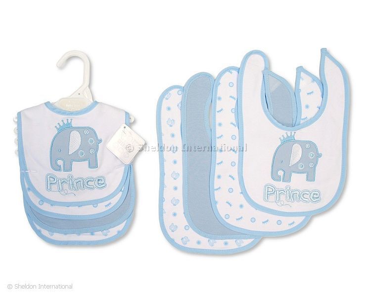 Baby Bibs 4 Pack - Prince