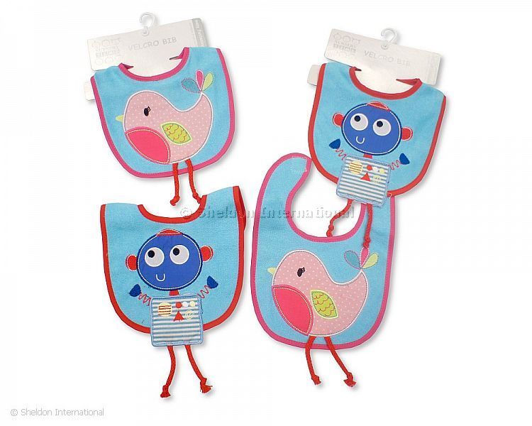 Baby Bibs - Robot And Bird