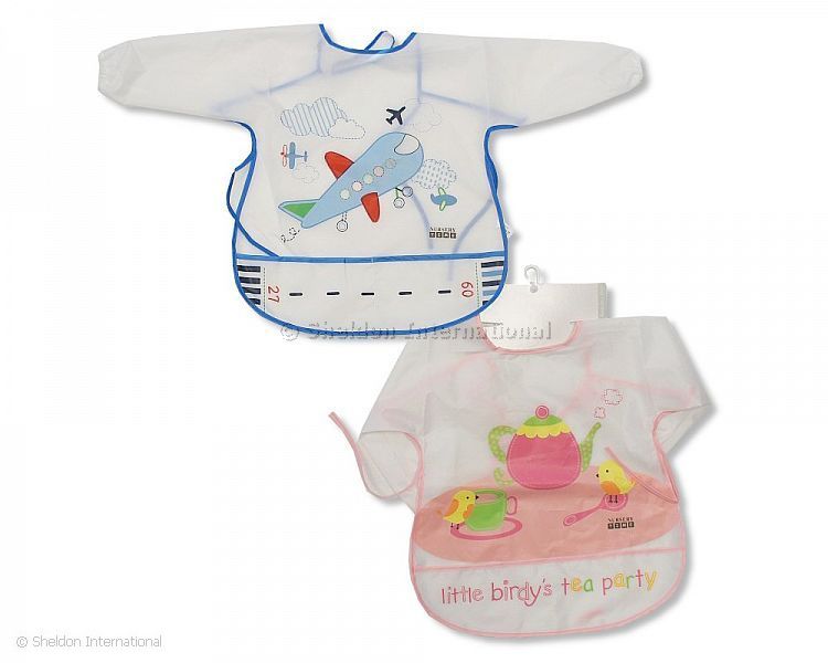 Baby Large Sleeved Nylon Bibs