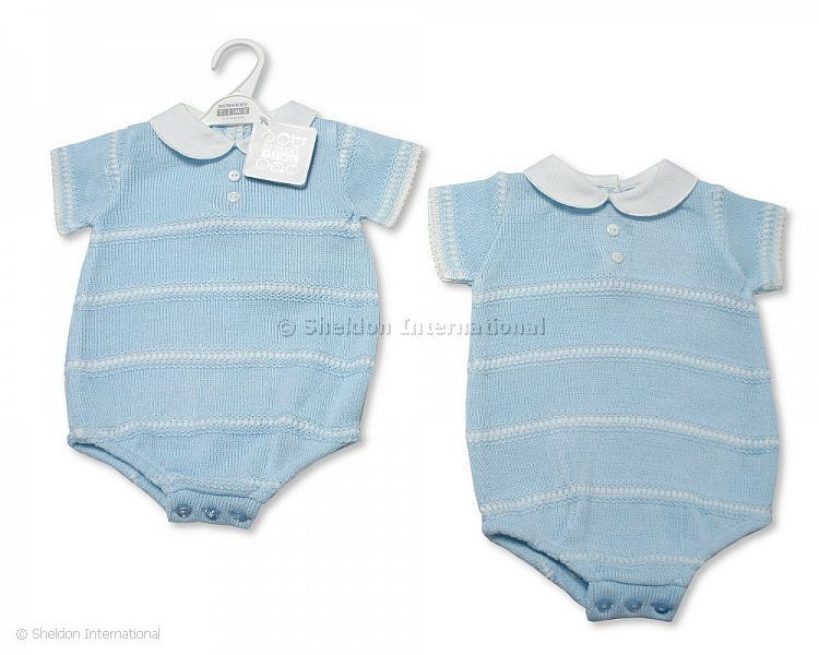 Baby Boys Knitted Romper