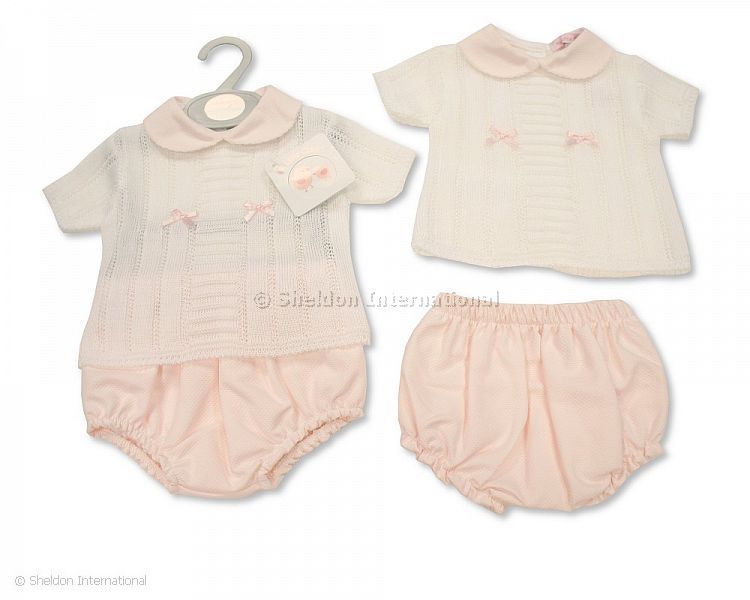 Knitted Baby Girls 2 pcs Set - 055