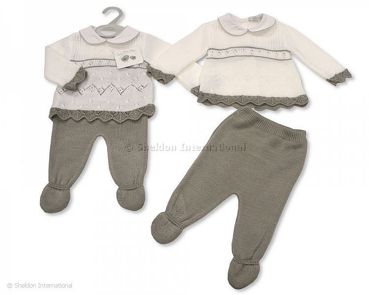 Knitted Baby 2 pcs Pram Set -064