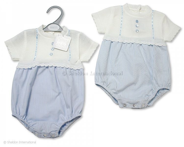 Baby Boys Knitted Romper