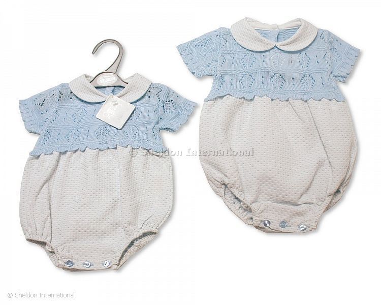 Baby Boys Knitted Romper