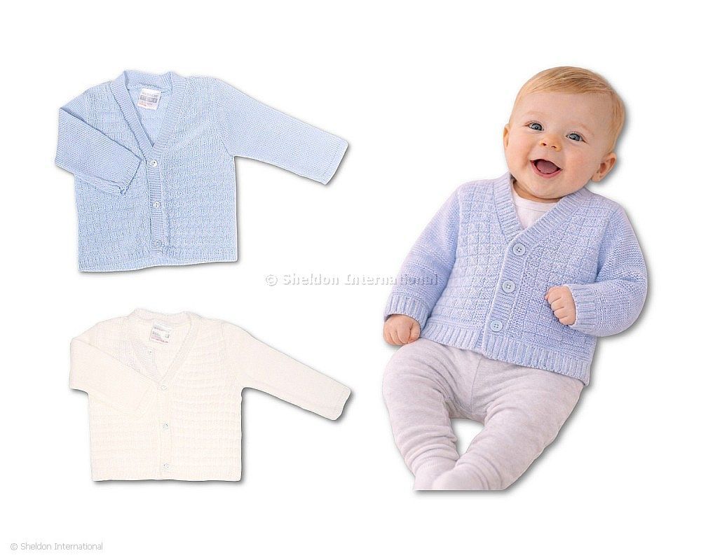 Knitted Baby Boys Cardigan - 1007 - 9-24 Months