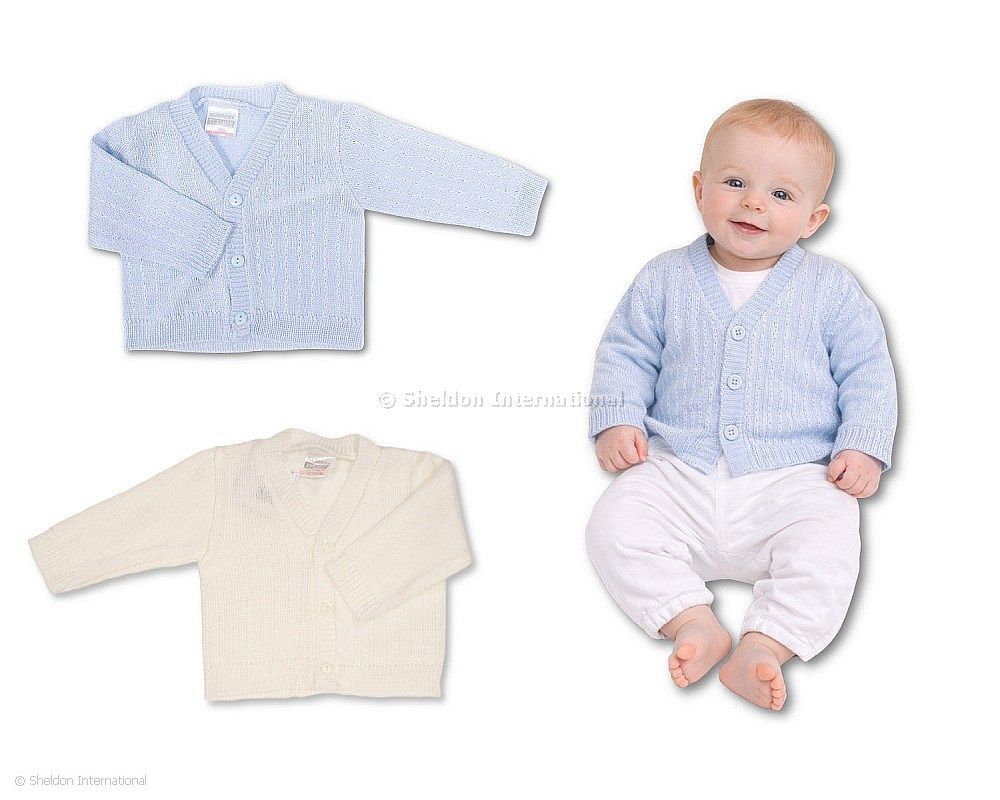 Knitted Baby Boys Cardigan - 1004 - 0-9 Months