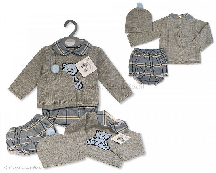 Baby Knitted 2 Pcs Set With Hat