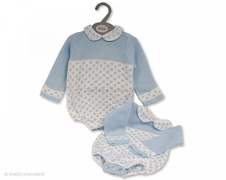 Baby Boys Knitted Romper