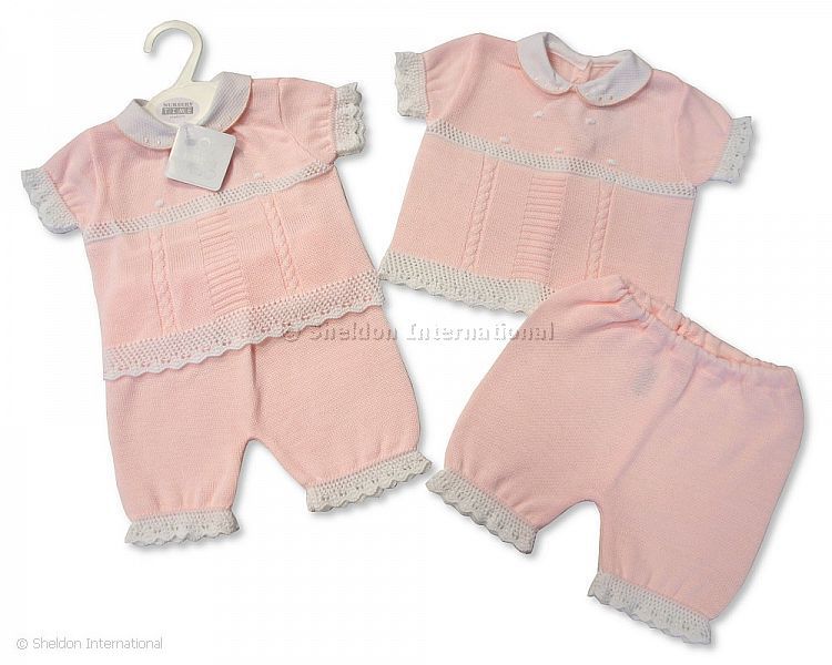 Knitted Baby Girls 2 pcs Set - 705