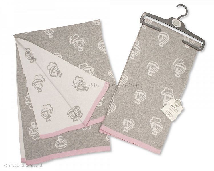 Baby Cotton Shawl - Balloon - Pink